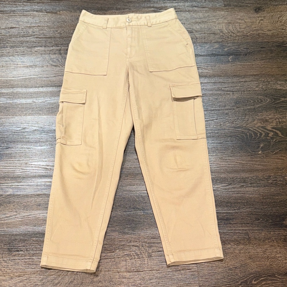 TNA High Rise Cargo Jeans - Tan